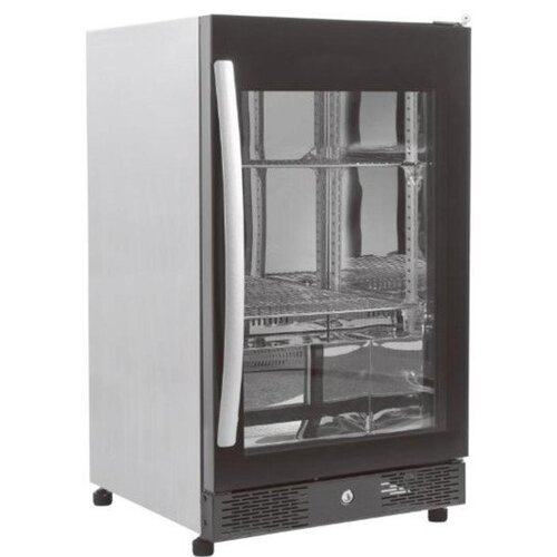 Combisteel Arrière-Bar Noir | Simple Porte Vitrée | 98 Litres | 500x500x(h)840mm Combisteel Arrière-Bar Noir | Simple Porte Vitrée | 98 Litres | 500x500x(h)840mm