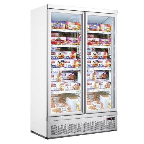 Combisteel Congélateur Portes Vitrées | 1000L | Statique avec Ventilateur | 1253x710x(h)1997mm Combisteel Congélateur Portes Vitrées | 1000L | Statique avec Ventilateur | 1253x710x(h)1997mm