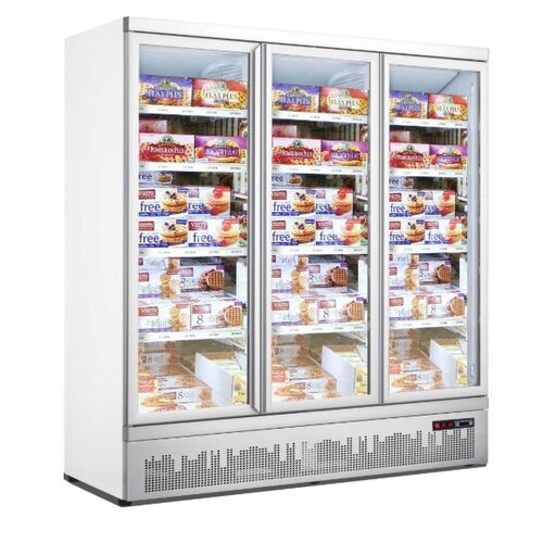 Combisteel Congélateur 3 portes Vitrées | 1450 Litres | Statique avec Ventilateur | 1880x710x(h)1997mm