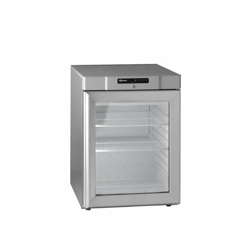 Gram Frigo Dessous Comptoir INOX | Gram COMPACT KG 210 RG 3W | Porte en Verre, 583L | 695x868x2010(h)mm