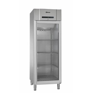 Gram Réfrigérateur | INOX | avec Porte en Verre | Gram COMPACT KG 610 RG L2 4N | 583L | 695x868x2010(h)mm