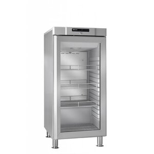 Gram Réfrigérateur | INOX | avec Porte en Verre | Gram COMPACT KG 310 RH 60HZ LM 3M | 218L | 595x640x1335(h)mm