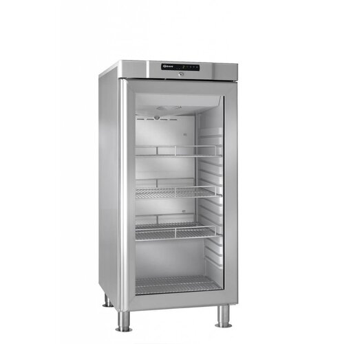 Gram Réfrigérateur | INOX | avec Porte en Verre | Gram COMPACT KG 310 RH 60HZ LM 3M | 218L | 595x640x1335(h)mm