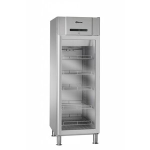 Gram Réfrigérateur | INOX | avec Porte en Verre | Gram COMPACT KG 610 RH 60HZ LM 5M | 583L | 695x868x2005(h)mm