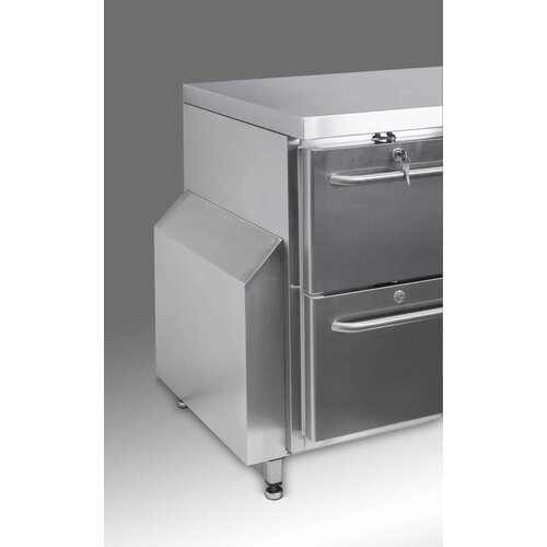 Gram Comptoir Réfrigérateur | INOX | 3 Portes + 3 Tiroirs | Gram GASTRO 07 K 2207 CSG A DL | DL | DL | 3D L2 | 2163x700x885 | 950(h)mm