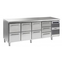Comptoir Réfrigérateur | INOX | 2+2+2+3 Tiroirs | Gram GASTRO 07 K 2207 CSG A 2D | 2D | 2D | 3D L2 | 2163x700x885 | 950(h)mm