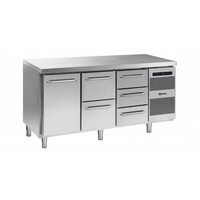Comptoir Réfrigérateur 1 Porte + 2 + 3 Tiroirs | Gram GASTRO 07 K 1807 CSG A DL | 2D | 3D L2 | 506L| 1726x700x885 | 950(h)mm