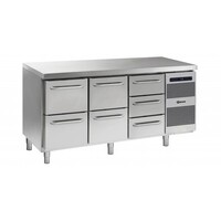 Comptoir Réfrigérateur 2+2+3 Tiroirs | Gram GASTRO 07 K 1807 CSG A 2D | 2D | 3D L2 | 506L | 1726x700x885 | 950(h)mm