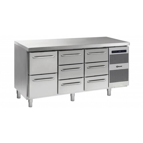 Gram Comptoir Réfrigérateur 2+3+3 Tiroirs | Gram GASTRO 07 K 1807 CSG A 2D | 3D | 3D L2 | 506L | 1726x700x885 | 950(h)mm