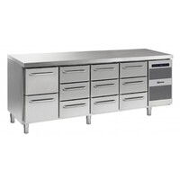 Comptoir Réfrigérateur | INOX | 2+3+3+3 Tiroirs | Gram GASTRO 07 K 2207 CSG A 2D | 3D | 3D | 3D L2 | 2163x700x885 | 950(h)mm