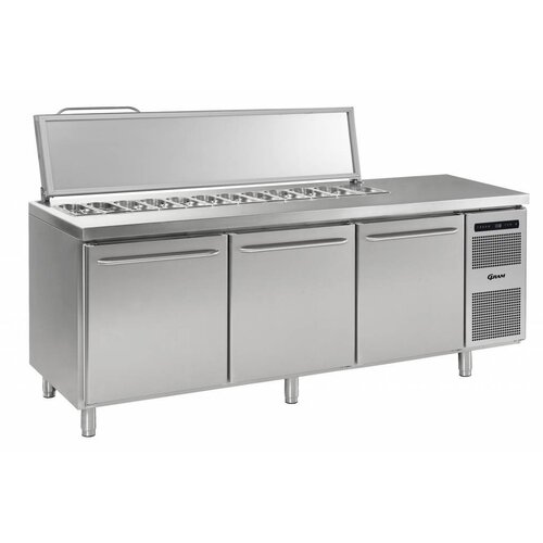 Gram Saladette | INOX | 3 Portes | Gram GASTRO 08 K 2408 CSG SL DL DL DR L2 | 2340x800x885 | 950(h)mm