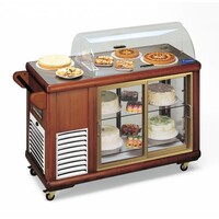 Chariot Réfrigéré pour Gâteaux | Bois Massif | Portes Coulissantes | 500W | 1339x560x(h)1078mm