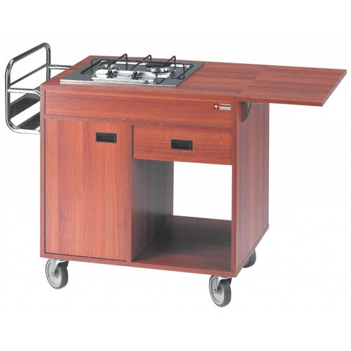 Diamond Chariot de Flambage | 2 Feux Gaz | "Merisier" | Sans Bonbonne n'y Détendeur | 980/1220x500x800(h)mm Diamond Chariot de Flambage | 2 Feux Gaz | "Merisier" | Sans Bonbonne n'y Détendeur | 980/1220x500x800(h)mm