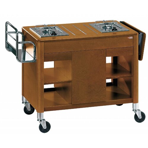 Diamond Chariot de Flambage | 2 Feux Gaz | "Noyer" | Sans Bonbonne n'y Détendeur | 1115/1320x550x810(h)mm Diamond Chariot de Flambage | 2 Feux Gaz | "Noyer" | Sans Bonbonne n'y Détendeur | 1115/1320x550x810(h)mm