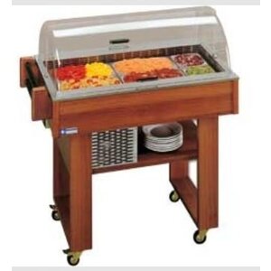 Diamond Chariot Réfrigéré |  Desserts ou Hors-d'Oeuvre | 2x GN 1/3 ou 4x GN 1/6 | 1000x545x1072(h)mm