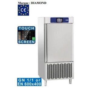 Diamond Cellule de Congélation Rapide | INOX | 10x GN 1/1 | 400V/2,3kW | 800x900x(h)1800mm