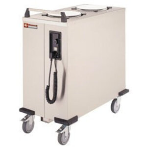 Diamond Chariot Chauffe-Assiettes | 2 piles de 55-60 Assiettes | Ø 260-310 mm | 435x870x(h)910mm