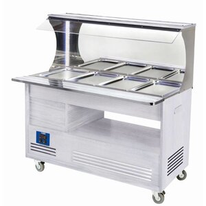 Diamond Buffet Chauffant Mural | Bain Marie | 4x GN1/1-150mm |Bois Blanc Diamond Buffet Chauffant Mural | Bain Marie | 4x GN1/1-150mm |Bois Blanc