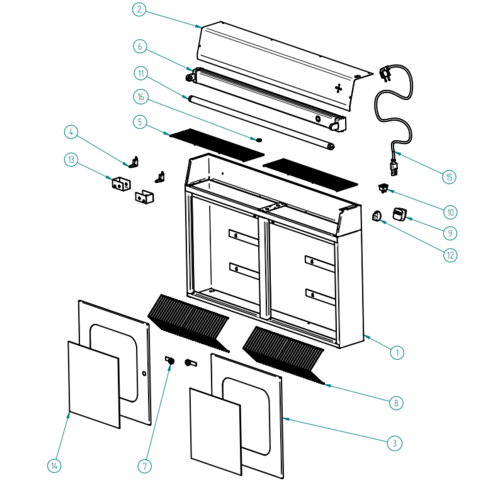 Diamond Armoire Double |Stérilisateur de Couteaux | 50 pièces