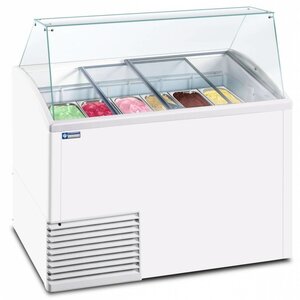 Diamond Comptoir Présentoir pour Crème Glacée | 10 Bacs 12 Bacs | 1341x725x(h)1235mm