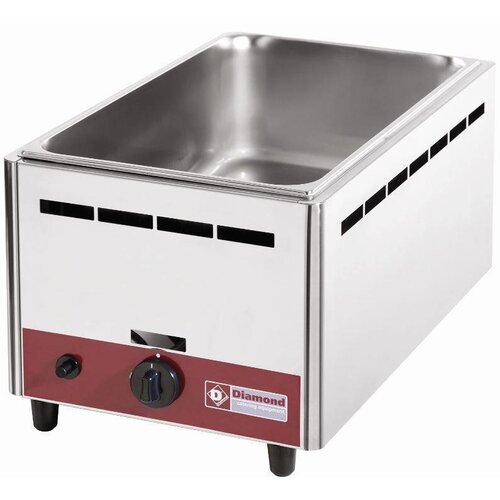 Diamond Bain-Marie de Table | Gaz | GN 1/1 - 150 mm | 365X575X(h)305mm