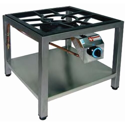 Diamond Brûleur Gaz | pour Paella | Ø250mm | 25 kW | 600x600x550(h)mm