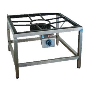 Diamond Brûleur Gaz | pour Paella | INOX | Ø250mm | 10 kW | 600x600x550(h)mm