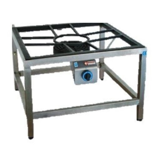 Diamond Brûleur Gaz | pour Paella | INOX | Ø250mm | 10 kW | 600x600x550(h)mm