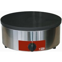 Crêpière | Professionel | Gaz | 40 cm Ø | Grattoir inclu