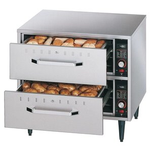 Diamond Chauffe-Aliments à Poser | 2 Tiroirs | GN 1/1 | (p)150mm | 749x575x(h)537/639mm| 0,9 kW