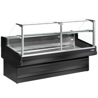 Comptoir Vitrine Réfrigérée | Noir | Elegance Plus | Vitre à Droite | Disponible en 4 Tailles