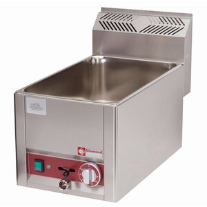Diamond Bain-Marie | Electrique | de Table | avec Soupape de Vidange | INOX | GN 1/1 - 150 mm Diamond Bain-Marie | Electrique | de Table | avec Soupape de Vidange | INOX | GN 1/1 - 150 mm