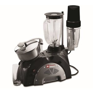 Diamond Combiné, Presse-Agrumes et Mixer | 1,5 L | Bar Blender Incl. | Noir |/Gris