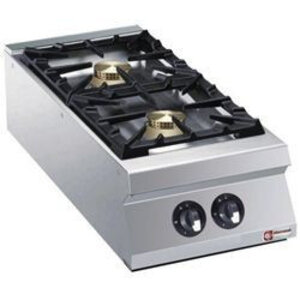 Diamond Cuisinière | Gaz | de Table | 2 Feux | 10kw | 400x900x(h)250mm Diamond Cuisinière | Gaz | de Table | 2 Feux | 10kw | 400x900x(h)250mm