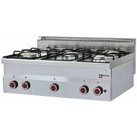 Cuisinière | Gaz | de Table | 5 Feux | 3,3kw + 3,6kw | 900x600x(h)280mm