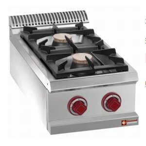 Diamond Cuisinière Gaz | de Table | 2 Feux Vifs | 400x700(730)x250/320(h)mm Diamond Cuisinière Gaz | de Table | 2 Feux Vifs | 400x700(730)x250/320(h)mm