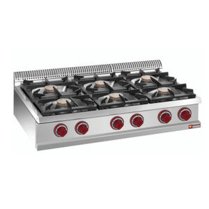 Diamond Cuisinière Gaz | de Table | 6 Feux Vifs | 1100x700(730)x250/320(h)mm Diamond Cuisinière Gaz | de Table | 6 Feux Vifs | 1100x700(730)x250/320(h)mm