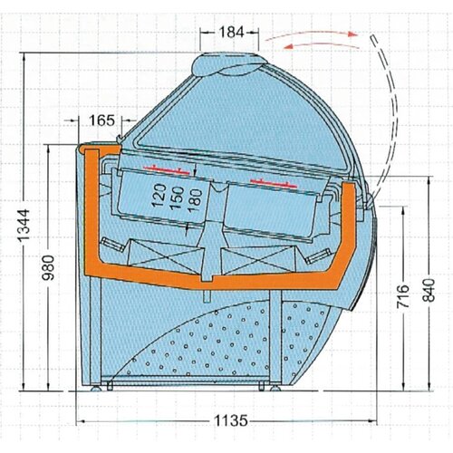Diamond Vitrine Comptoir pour Crème Glacée | Choix de Différentes Modèles