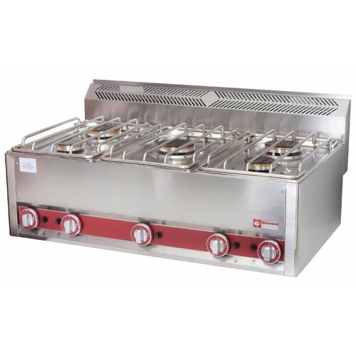 Diamond Cuisinière | Gaz | 5 Feux | 3 en 3,6kW | 990x600x(h)290mm Diamond Cuisinière | Gaz | 5 Feux | 3 en 3,6kW | 990x600x(h)290mm