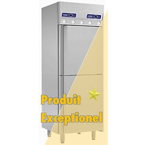 Diamond Armoire Réfrigéré et Congelé INOX | 2x 350L | Portes GN2/1 | 750x800x(h)2040mm