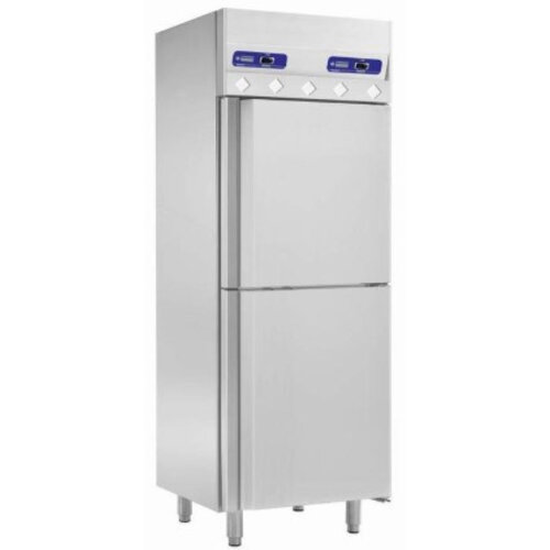 Diamond Armoire Réfrigéré et Congelé INOX | 2x 350L | Portes GN2/1 | 750x800x(h)2040mm