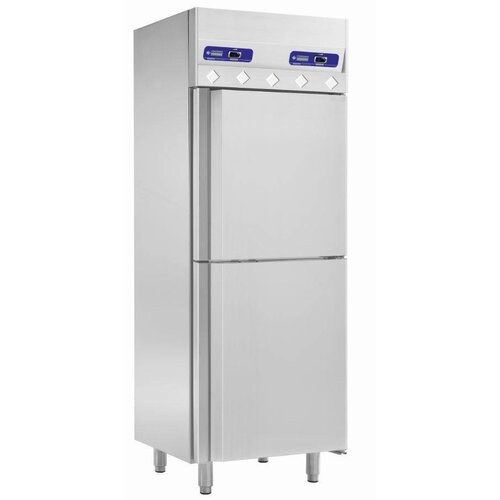 Diamond Armoire Réfrigéré et Congelé INOX | 2x 350L | Portes GN2/1 | 750x800x(h)2040mm