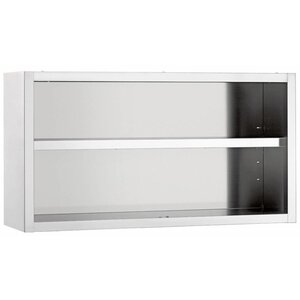 Diamond Armoire Murale Ouverte | INOX | Réglable | 4 Largeurs