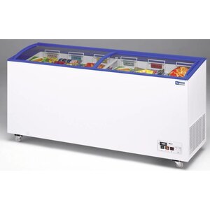 Diamond Congélateur à Glace | Vitre Coulissante | -15C° à -23C° | 527 Litres | 181x60x73/89(h)cm