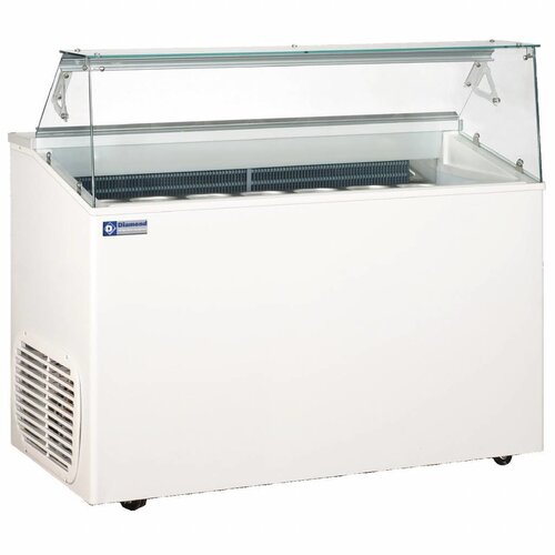Diamond Comptoir Présentoir pour Crème Glacée | 7 Bacs | Isolation en Polyuréthane | 1367x690x(H)1175mm