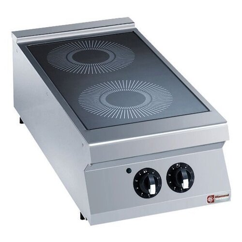 Diamond Cuisinière | Vitrocéramique | Electrique | 2 Plaques | 300mm | 6,8kW | 400x900x250/320(h)mm Diamond Cuisinière | Vitrocéramique | Electrique | 2 Plaques | 300mm | 6,8kW | 400x900x250/320(h)mm