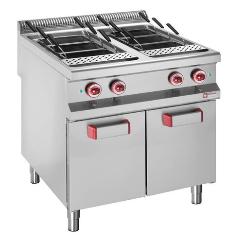 Diamond Cuiseur de Pates | 2xGN1/1 | Electrique 18kW | sur Meuble Fermé | 2x40 Litres | 800x900x850/920(h)mm