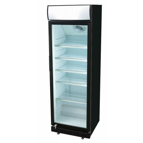 Husky Vitrine Réfrigérée | Noir | 360L | 620x640x2010(h)mm