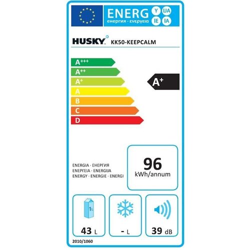 Husky Minibar "Keep Calm" | 43 Litres | 430x460x510(h)mm
