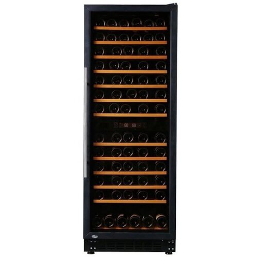 Exquisit Cave à Vin | Noir/Aluminium | 270L | 600x630x1630(h)mm Exquisit Cave à Vin | Noir/Aluminium | 270L | 600x630x1630(h)mm